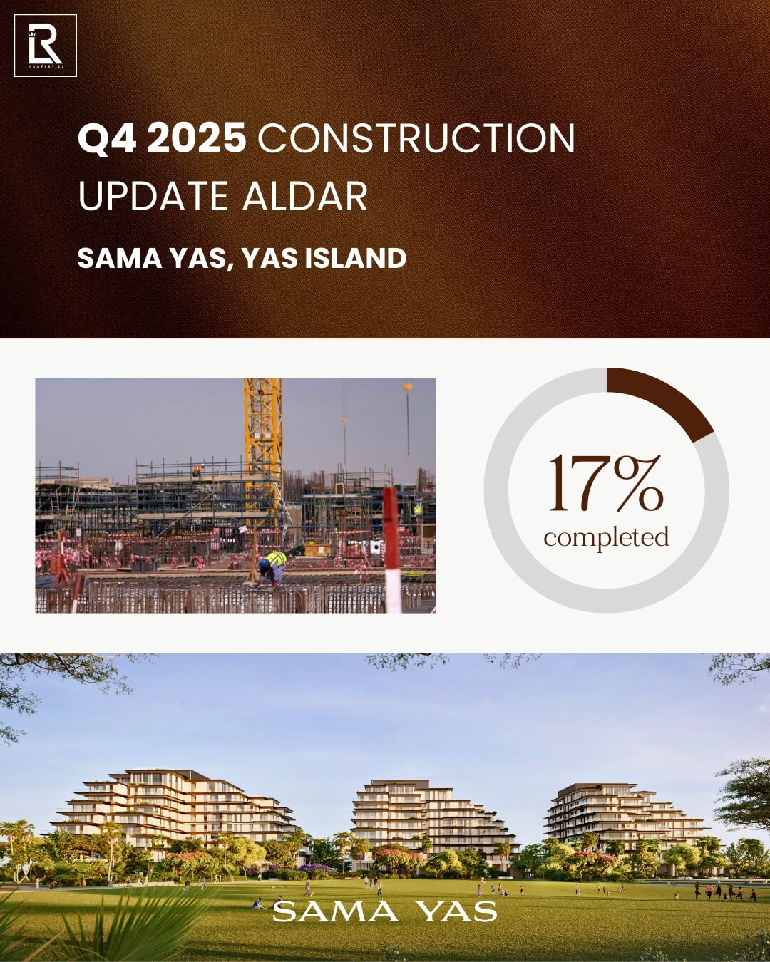 SAMA YAS Yas Island Construction Update Q4 2025 Aldar Projects Progress Report