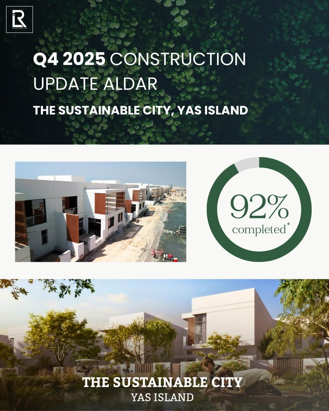THE SUSTAINABLE CITY – Yas Island Construction Update Q4 2025 Aldar Projects Progress Report