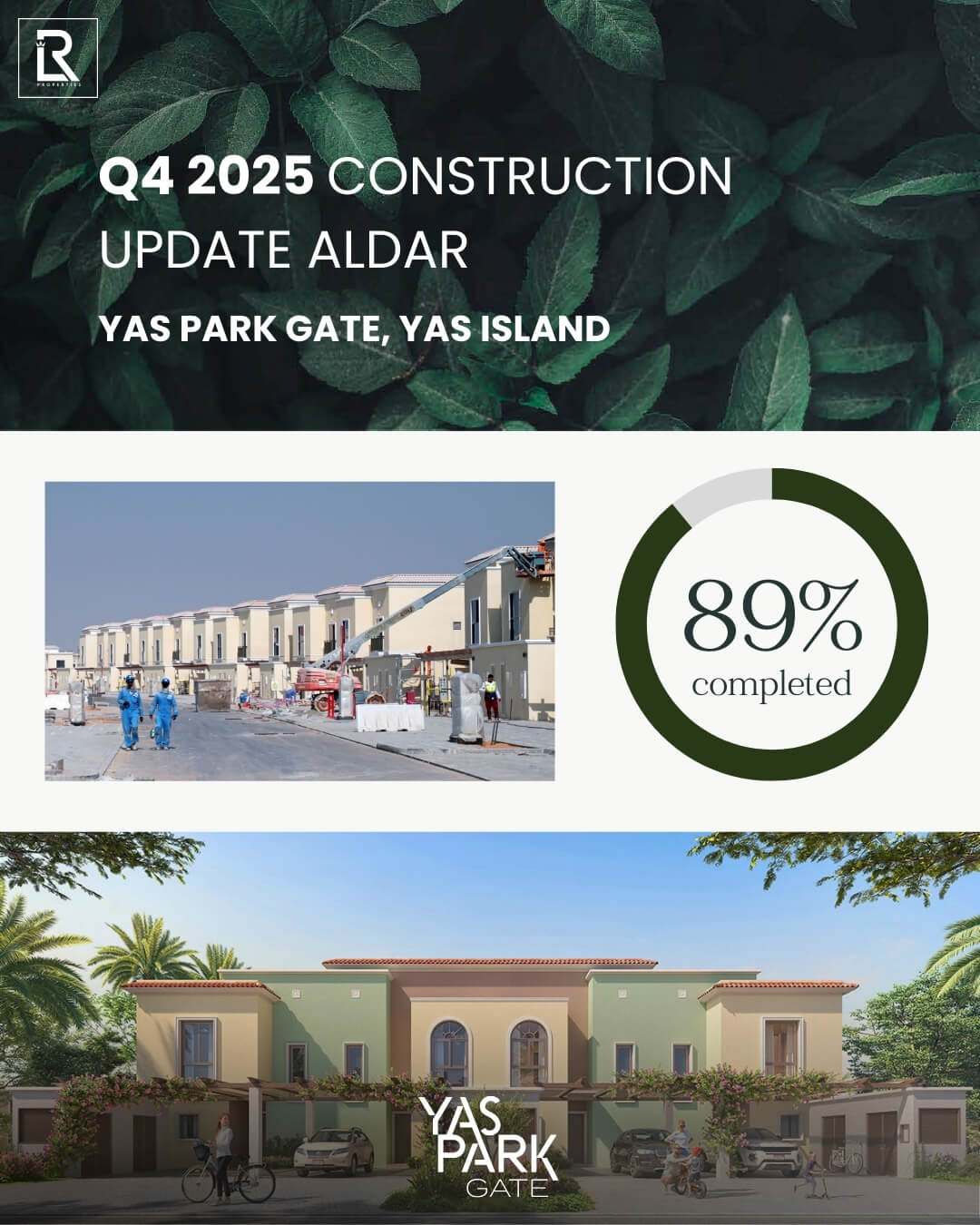 YAS PARK GATE Yas Island Construction Update Q4 2025 Aldar Projects Progress Report