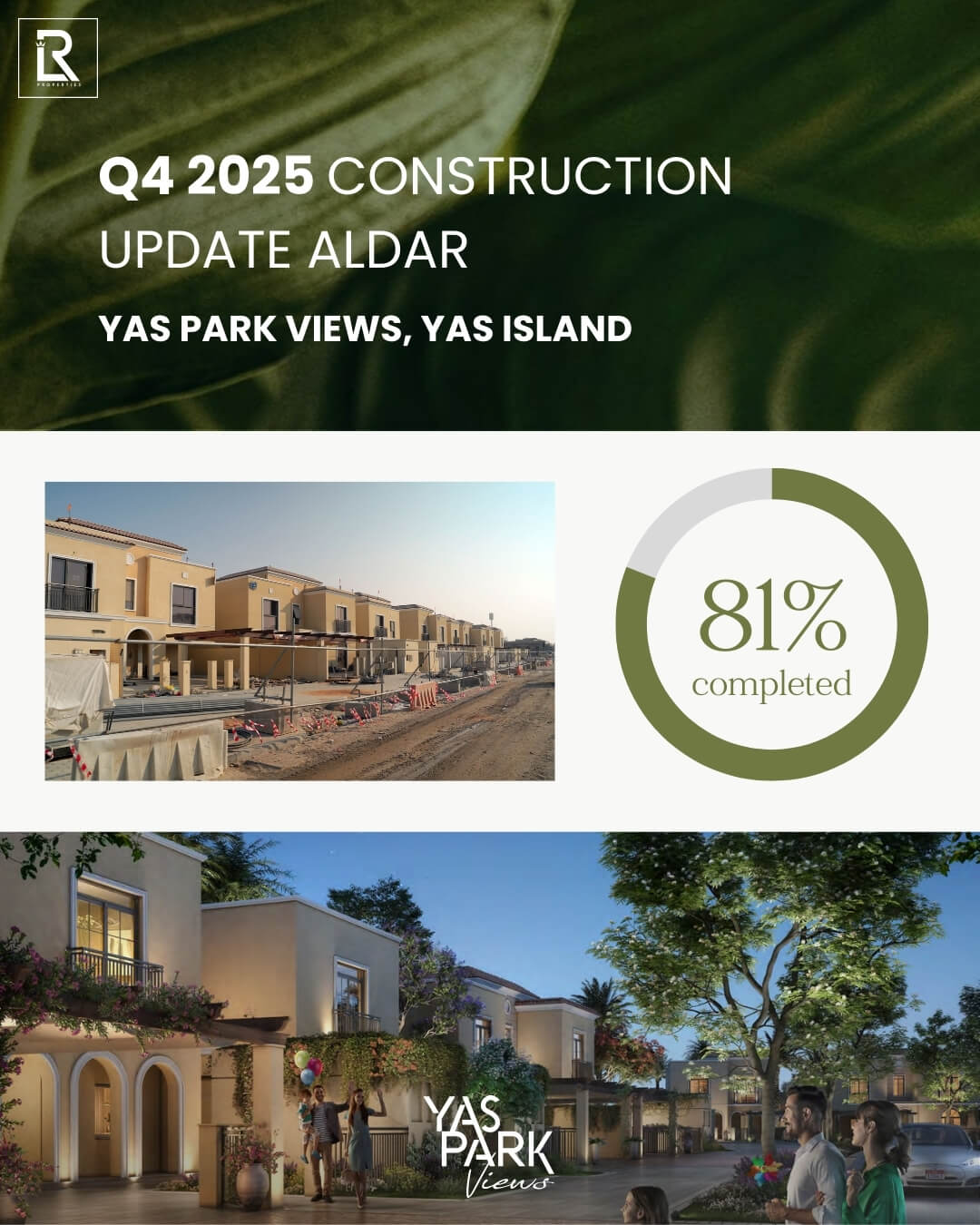 YAS PARK VIEW Yas Island Construction Update Q4 2025 Aldar Projects Progress Report