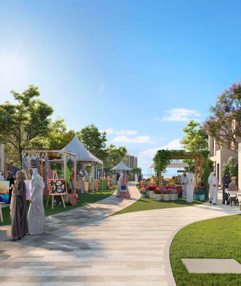 Exterior Al Deem Townhomes by Aldar on Northeast of Yas Island (6)