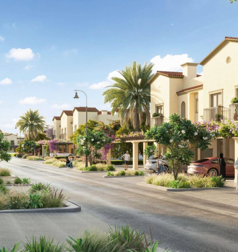 Exterior Bloom Living Carmona Townhouses for sale in Zayed City (2)